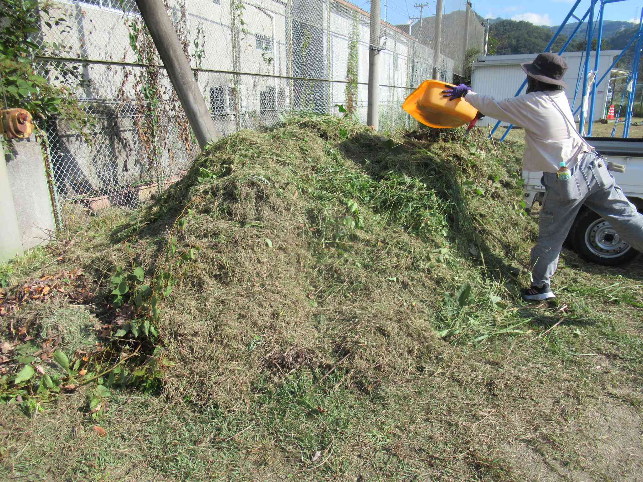 １０月１２日の草刈り後の写真